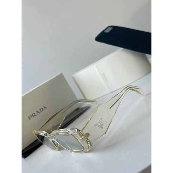NEW Prada PR17WS Symbole Sunglasses in Champagne Mirror - Picture 5 of 9